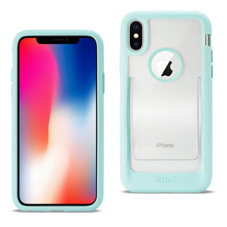 Case Designed For iPhone X / iPhone XS Belt Clip Polymer In Clear Mint Green