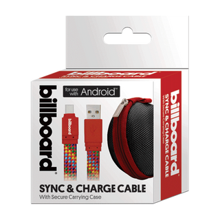 6' Micro USB Sync & Charge Cable Red