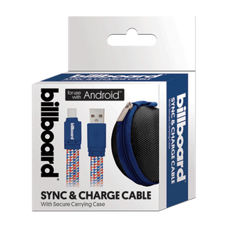 6' USB-C To USB-A Sync & Charge Cable Blue