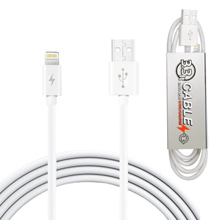 3.3 Ft PVC Material 8 Pin USB 2.0 Data Cable In White And Simple Packaging