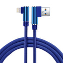 3.3 Ft Nylon Braided Material 8 Pin USB 2.0 Data Cable In Blue