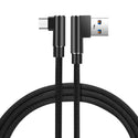 3.3 Ft Nylon Braided Material Micro USB 2.0 Data Cable In Black