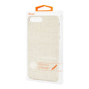 Case Designed For iPhone 8 Plus Herringbone Fabric In Beige