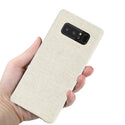 Case Designed For Samsung Galaxy Note 8 Herringbone Fabric In Beige