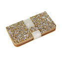 Case Designed For Samsung Galaxy Grand Prime Diamond Rhinestone Wallet In Gold