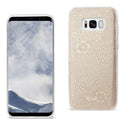 Case Designed For Samsung Galaxy S8 / Sm Shine Glitter Shimmer Plum Blossom Hybrid In Gold