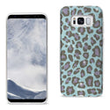 Case Designed For Samsung Galaxy S8 / Sm Shine Glitter Shimmer Leopard Hybrid In Blue