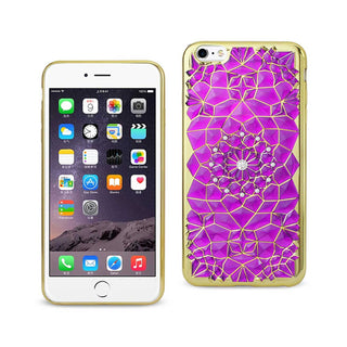 Case Designed For iPhone 6 Plus / 6S Plus Soft TPU With Sparkling Diamond Sunflower Design In Purple