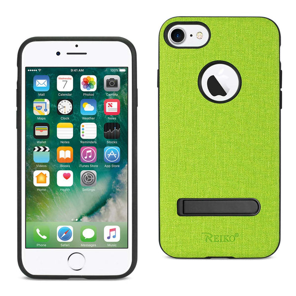 Case Designed For iPhone 7 / 8 / SE2 Denim Texture TPU Protector Cover In Green