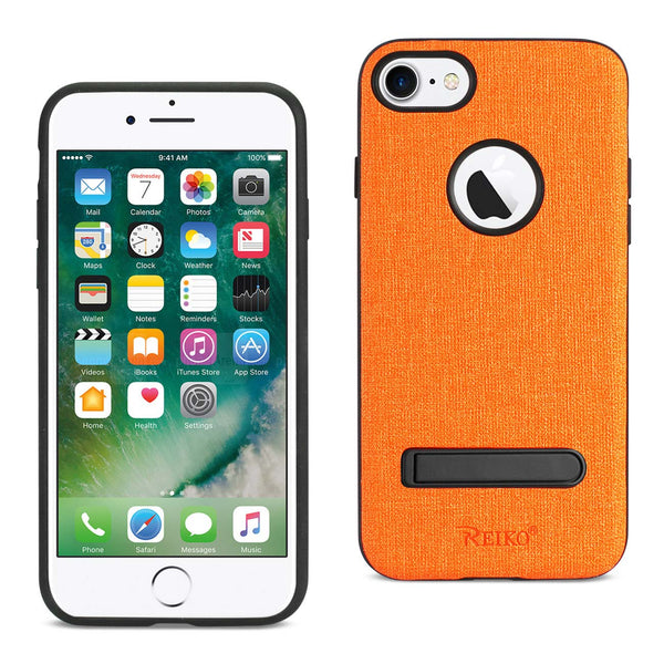 Case Designed For iPhone 7 / 8 / SE2 Denim Texture TPU Protector Cover In Orange