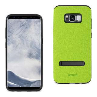 Case Designed For Samsung Galaxy S8 / Sm Denim Texture TPU Protector Cover In Green