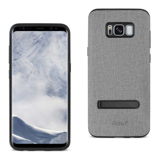 Case Designed For Samsung Galaxy S8 / Sm Denim Texture TPU Protector Cover In Gray