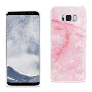 Case Designed For Samsung Galaxy S8 / Sm Streak Marble Cover In Pink