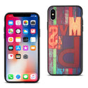 Case Designed For iPhone X / iPhone XS Embossed Wood Pattern Design TPU With Multi-Letter