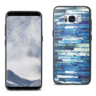 Case Designed For Samsung Galaxy S8 Embossed Wood Pattern Design TPU With Flowers