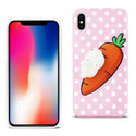 Case Designed For iPhone X / iPhone XS TPU Design With 3D Soft Silicone Poke Squishy Rabbit