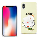 Case Designed For iPhone X / iPhone XS TPU Design With 3D Soft Silicone Poke Squishy Sleeping Cat