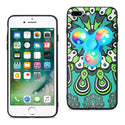 Case Designed For Design The Inspiration Of Peacock iPhone 8 Plus / 7 Plus With Led Fidget Spinner Clip On In Turquoise