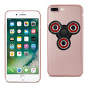 Case Designed For iPhone 8 Plus / 7 Plus With Fidget Spinner Clip On In Rose Gold