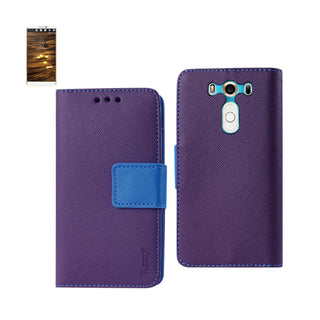 Case Designed For LG V10 3-In-1 Wallet In Purple