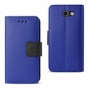 Case Designed For 2017 Samsung Galaxy J3 Emerge 3-In-1 Wallet In Navy