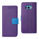 Case Designed For Samsung Galaxy S8 3-In-1 Wallet In Purple