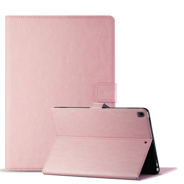 Case Designed For Leather Folio Cover Protective For 10.2" iPad 8 2020 Or iPad 7 2019 In Pink