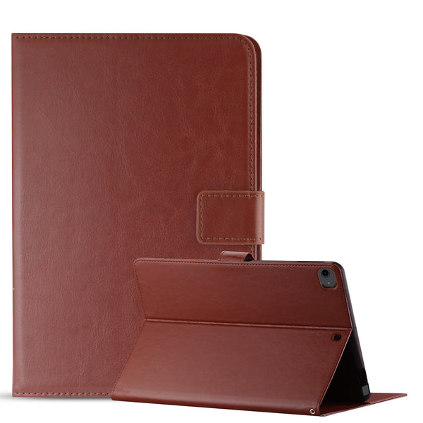 Case Designed For Leather Folio Cover Protective For 8" iPad Mini 4 / 5 / 6 In Brown