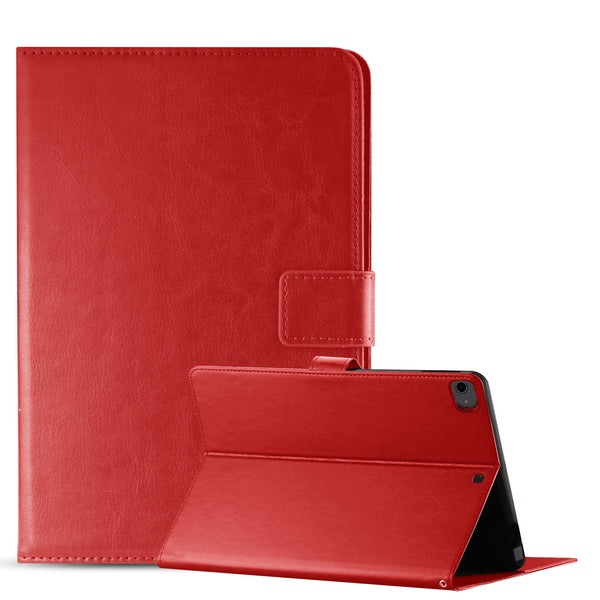 Case Designed For Leather Folio Cover Protective For 8" iPad Mini 4 / 5 / 6 In Red