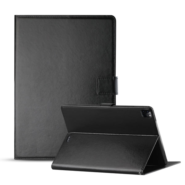 Case Designed For Leather Folio Cover Protective For 12.9" iPad Pro In Black