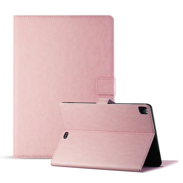 Case Designed For Leather Folio Cover Protective For 12.9" iPad Pro In Pink