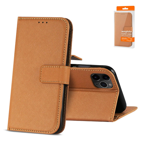 Case Designed For Apple iPhone 11 Pro 3-In-1 Wallet In Brown