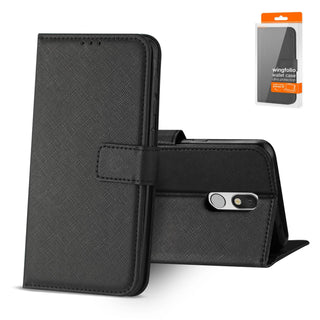Case Designed For LG Stylo 5 3-In-1 Wallet In Black