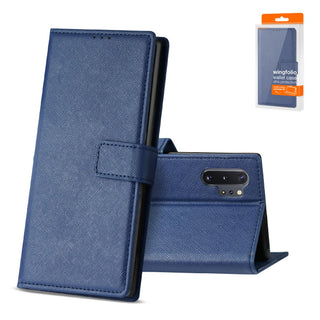 Case Designed For Samsung Galaxy Note 10 Plus 3-In-1 Wallet In Blue