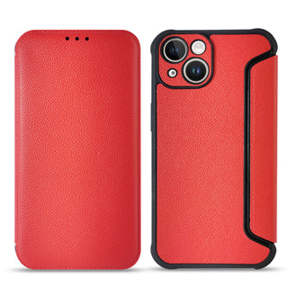 Case Designed For Magnetic Wallet Leather Phone For Apple iPhone 14 Plus In Red