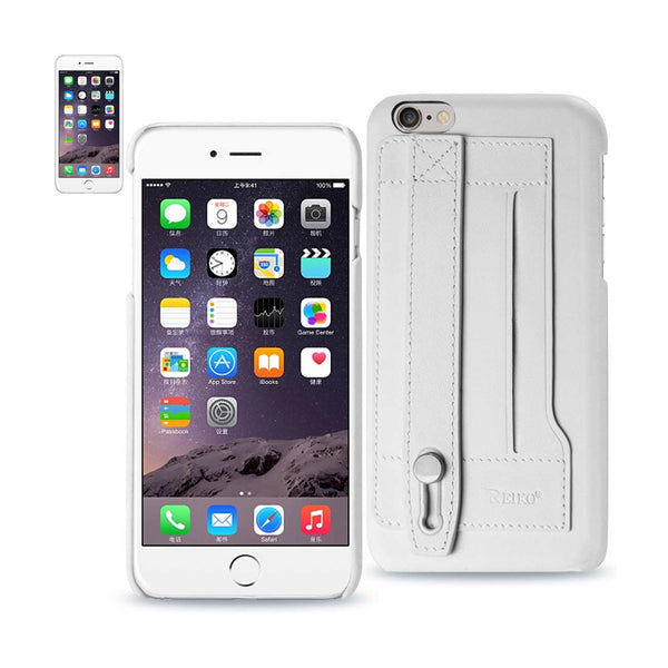 Case Designed For iPhone 6 Plus Genuine Leather Hand Strap In Ivory