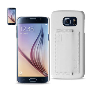 Case Designed For Samsung Galaxy S6 RFID Genuine Leather Protection And Key Holder In Ivory