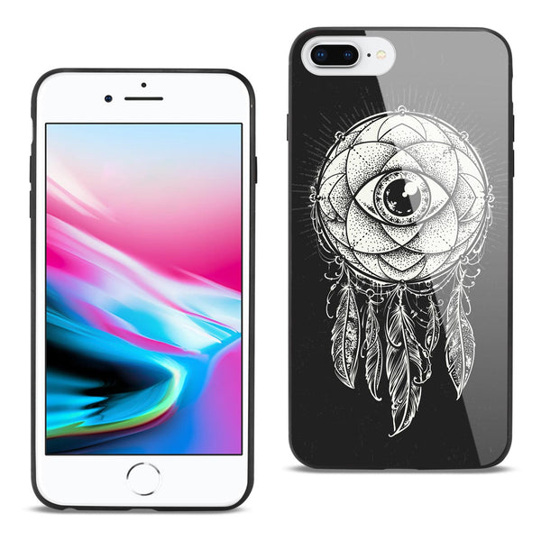 Case Designed For iPhone 8 Plus Hard Glass Design TPU
