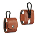 Leather Case Designed For Airpod In Brown