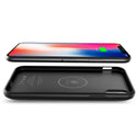 Charger Compatible With iPhone X Battery Case With Qi Wireless Charging, Support Lightning Headphones, Real 3000Mah Rechargeable Extended Protective Battery Charging Case For iPhone X In Black