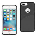 Case Designed For Apple iPhone 8 Plus TPU Leather Feel Leather Fit Flexible Slim Premium In Black