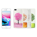 Case Designed For iPhone 8 Plus Clear Bumper s (4 Pcs) With Tree Design In Four SEasonal Colors