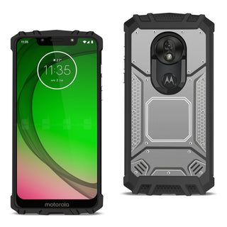 Case Designed For Motorola Moto G7 Play Metallic Front Cover In Gray