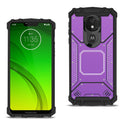 Case Designed For Motorola Moto G7 Power Metallic Front Cover In Purple