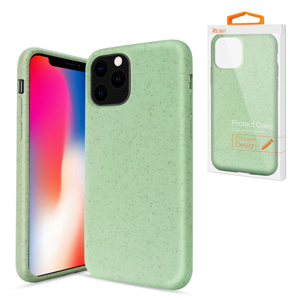 Case Designed For Apple iPhone 11 Pro Wheat Bran Material Silicone Phone In Green