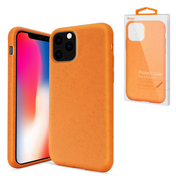Case Designed For Apple iPhone 11 Pro Wheat Bran Material Silicone Phone In Orange