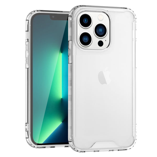 Case Designed For High Quality 2X Clean PC And TPU Bumper In Clear For Apple iPhone 13 Pro Max