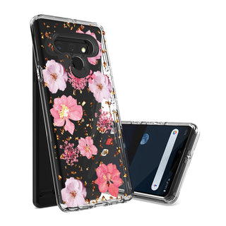 Case Designed For Pressed Dried Flower Design Phone For LG Stylo 6 In Pink