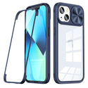Case Designed For Full Protection With Mobile Phone Protective Film Slide Camera Lens Phone For iPhone 14 In Navy