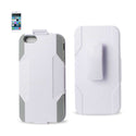 Case Designed For iPhone 6 Plus 3-In-1 Hybrid Heavy Duty Holster Combo In Gray White